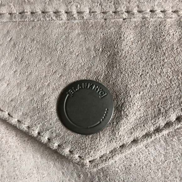 Blank NYC Suede Leather cZip Front Moto Vest size medium - Picture 10 of 12